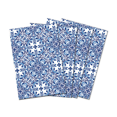 *Fabric Napkins Set of 4 Indigo Seas Michel Design Works