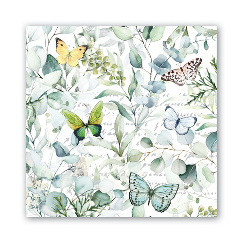 *Luncheon Napkins Butterfly Fields Michel Design Works