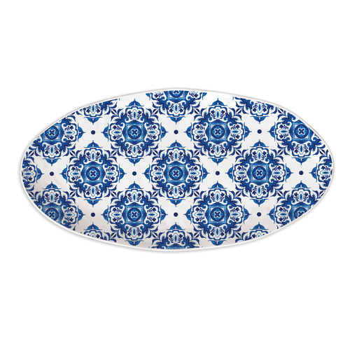 *Melamine Ocean Indigo Seas Platter Michel Design Works